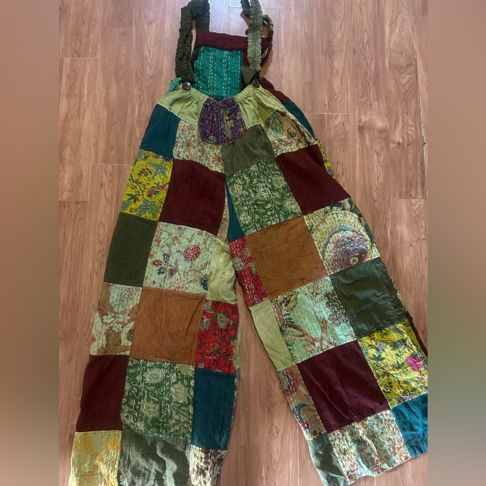 Patchwork Overalls - image 2
